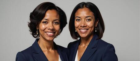 Two African American female business leaders depicted in an empowering context photo