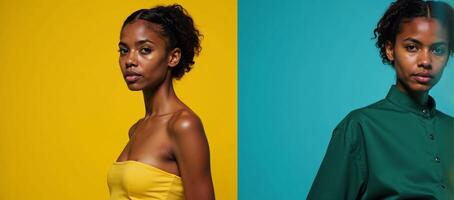 Modern Minimalist Pop Art featuring an African American subject matter photo