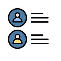Two icons with people in them vector