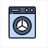 A washing machine icon on a white background vector