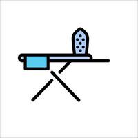 Ironing board icon illustration vector