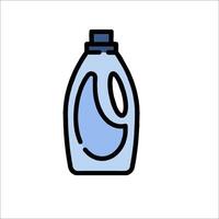 A bottle of liquid detergent on a white background vector
