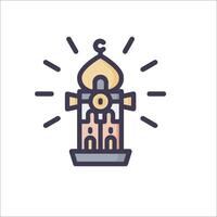 Islamic mosque icon illustration vector