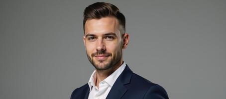 a man portrayed in a portraitstyle representation as a selfidentifying gay individual photo