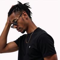 A young AfricanAmerican man wearing dreadlocks and sunglasses is depicted in profile view in a sleek modern art style on a minimalist allwhite backdrop photo