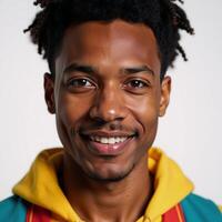 Cartoony stock image featuring an attractive AfricanAmerican male character from a popular animated film photo