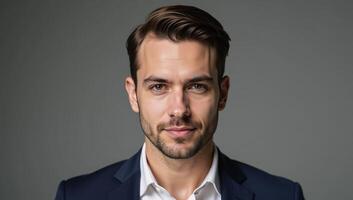 a man portrayed in a portraitstyle representation as a selfidentifying gay individual photo