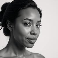A portrait depicting an AfricanAmerican woman photo