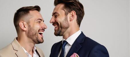 A duet performance by an inclusive pair of singers from the LGBTQ community photo