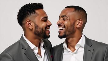 A duet performance by an inclusive pair of singers from the LGBTQ community photo