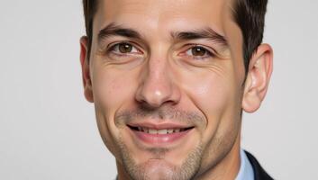 Portrait featuring closeup view of a male subject with homosexuality implied Gay Man photo