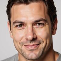 Portrait featuring closeup view of a male subject with homosexuality implied Gay Man photo