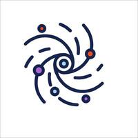 A logo for a company that is called spiral vector