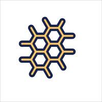 A honeycomb icon on a white background vector