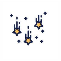 A star icon with a star and a star vector