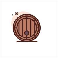 A barrel icon on a white background vector