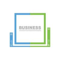 Infographic design Square Shape with 2 options can be used for workflow layout, diagram, annual report. vector
