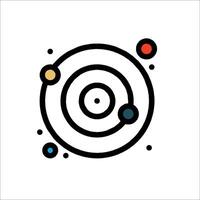 An illustration of a circular object with a black and white background vector