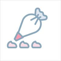 A bag of candy with a pink marker on it vector