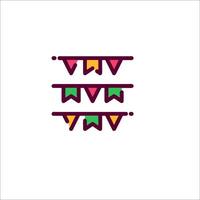A colorful banner with a number on it vector