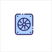 A fan icon on a white background vector
