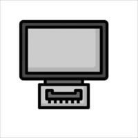 Computer monitor icon illustration vector