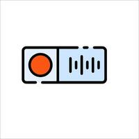 A radio icon on a white background vector