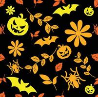 Seamless Pattern with Halloween Theme vector