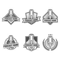 Podcast Logo Collection Set.eps vector