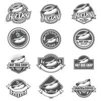 Hotdog Logo Collection Set vector