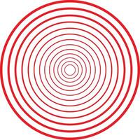 Geometric colorful background. Round circle waves design. vector