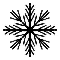 a black and white snowflake on a white background vector