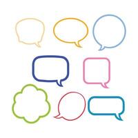 Clean and Modern Speech Bubble Illustrations for Professional Design Use vector