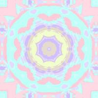 Vibrant and intricate mandala shape. Bright and cheerful candy girly pastel color palette. Visually striking and captivating. For fabric textiles, wrapping paper, wallpaper, home decor, digital art. vector