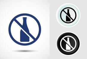 Alcohol Free Icon Design Illustration vector