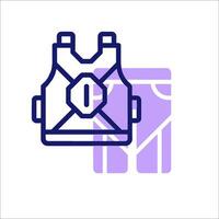 A vest with a pocket on it vector