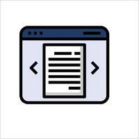 A document icon on a white background vector