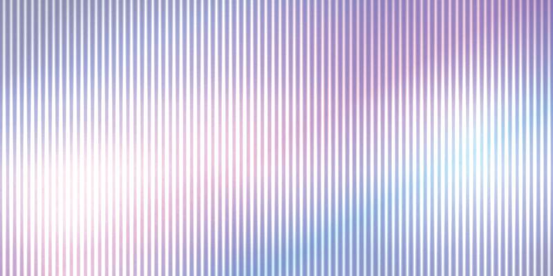 Trendy background of ribbed glass effect. Gradient banner with holographic texture. Iridescent plastic texture with striped overlay. illustration