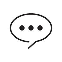Chat icon. Talk speech bubble icon. Dialogue balloon icon. vector