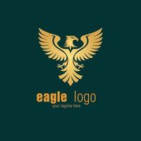 Unique and Dynamic Eagle Logo Design Template vector