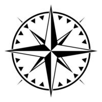 Compass icon symbol. Flat illustration vector