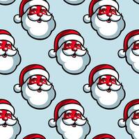 seamless Christmas pattern with Santa Claus vector