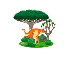 Probactrosaurus prehistoric dinosaur character vector