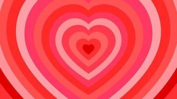Romantic heart tunnel background, frame vector