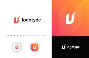 Sporty futuristic angular logo. Sharp geometric dynamic edges letter v. Minimalist innovative emblem for tech, game app, music, sport, design agency, digital space identity. illustration vector