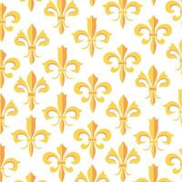 Fleur de lys symbol pattern background vector