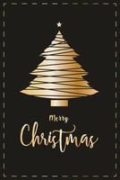 Colored Merry christmas and happy new year poster vector