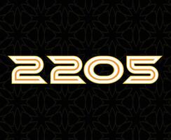 2025 Happy New Year Abstract Number Design Symbol Illustration vector
