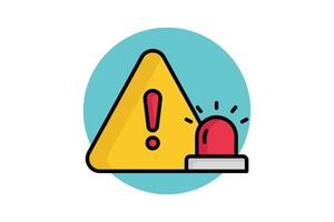 Emergency icon. colored outline icon style. icon related to warning. warning elements illustration vector
