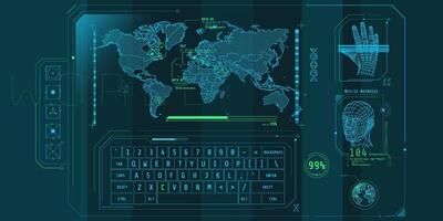 Design of the virtual interface of the access protection program. vector